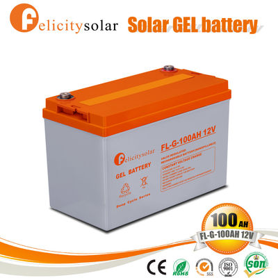 Quality  Felicity Deep Cycle Solar Gel battery 12V 100Ah 200Ah 150Ah Rechargeable Lead Acid Battery For Solar System factory
