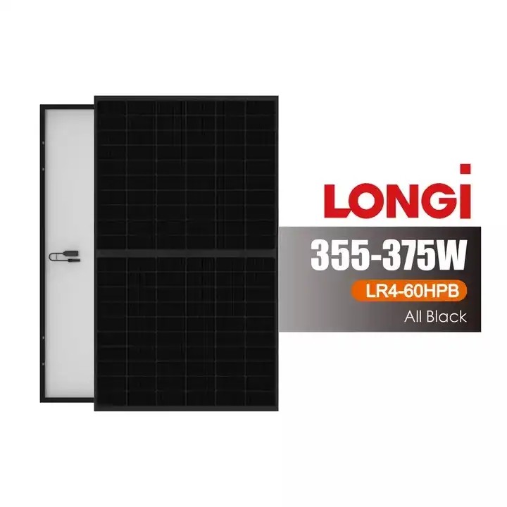 Tấm Pin Mặt Trời Hi Mo Longi LR4-60HPB 355-375M 120 Cells All Black Cho ...