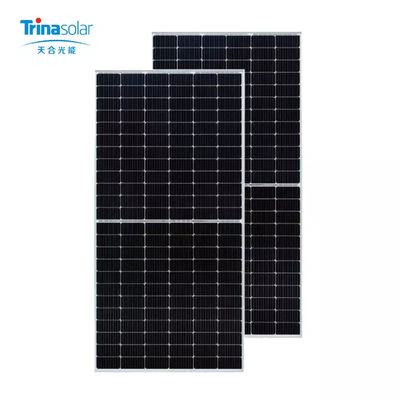 500w Trina Monocrystalline Solar Panels 166x166mm 150 Cell Module For Solar Power Generation System